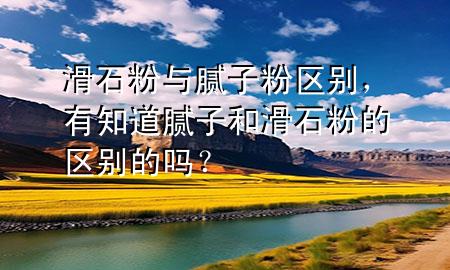 滑石粉与腻子粉区别，有知道腻子和滑石粉的区别的吗？
