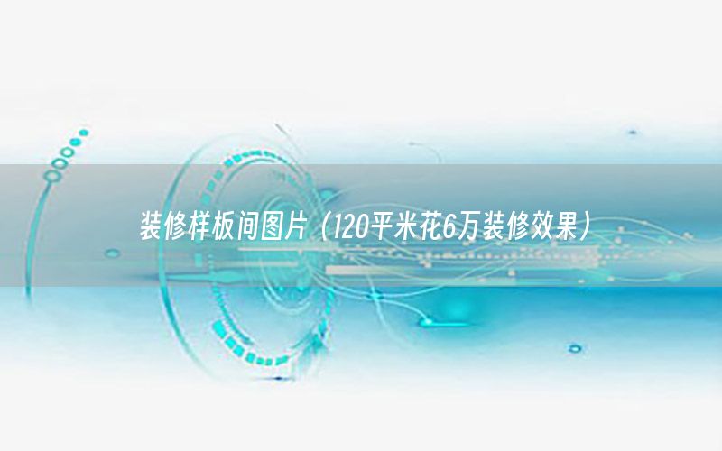 装修样板间图片（120平米花6万装修效果）