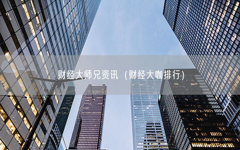 财经大师兄资讯（财经大咖排行）